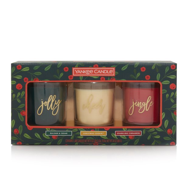 Yankee Candle 3-Pack Holiday Gift Set for $20!